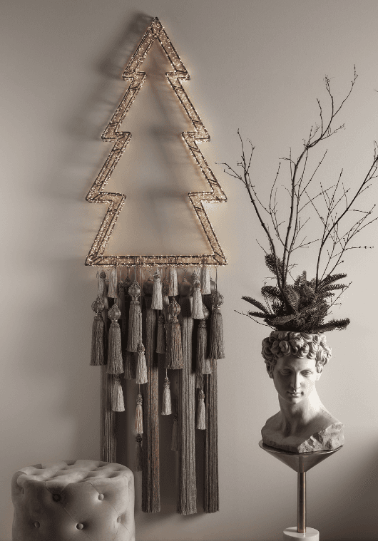 Nappa natalizia, pendaglio per albero di natale h 15 cm - 3