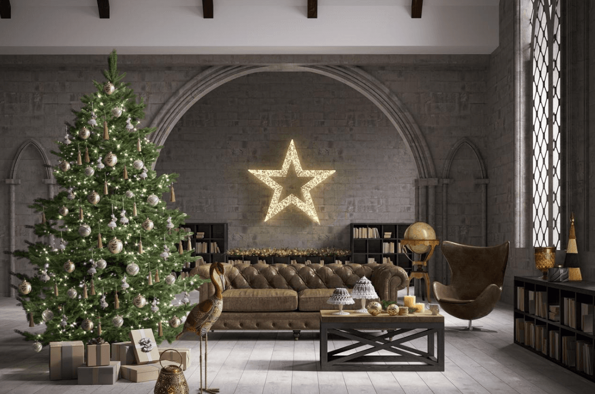 Nappa natalizia, pendaglio per albero di natale h 15 cm - 4
