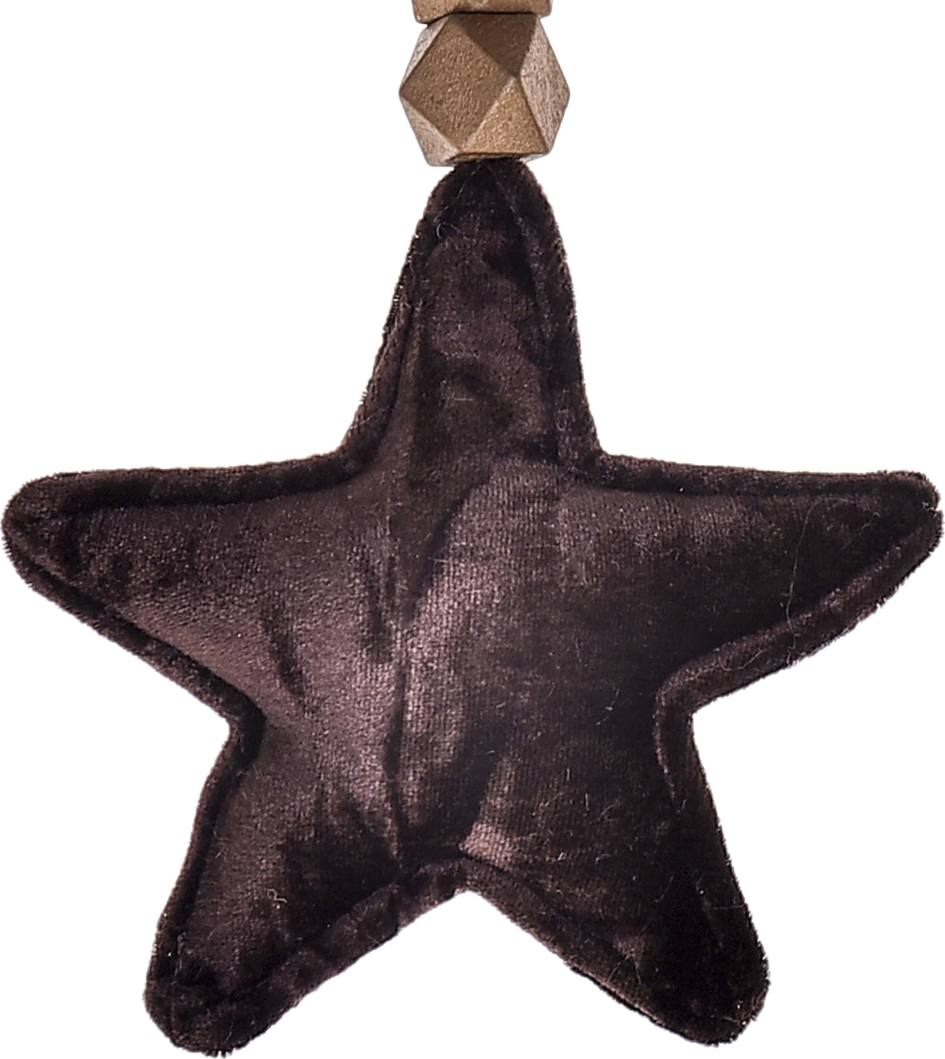 Stella in velluto decorazione natalizia pendaglio per albero di natale h 18 cm - 2