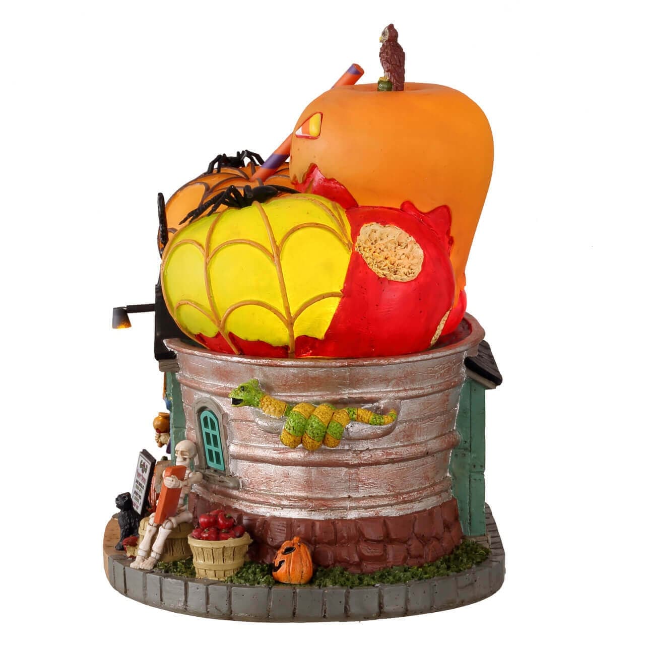 Decorazione "Il cattivo negozio di mele" per Villaggio di Natale e presepe, in Resina da h 13,7 cm - 3