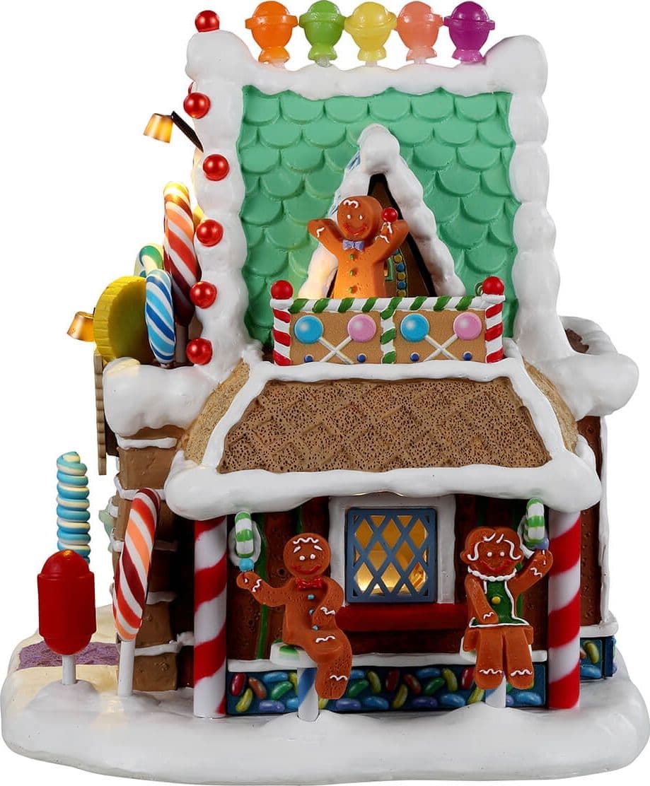 Decorazione "Il negozio di lecca -lecca" per Villaggio di Natale e presepe, in Resina da h 16,8 cm - 3