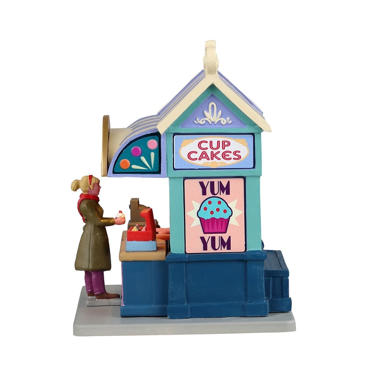 Decorazione "Rosette's Dessert Bar B/O (3V)" per Villaggio di Natale e presepe, in Resina da h 10,2 cm - 3