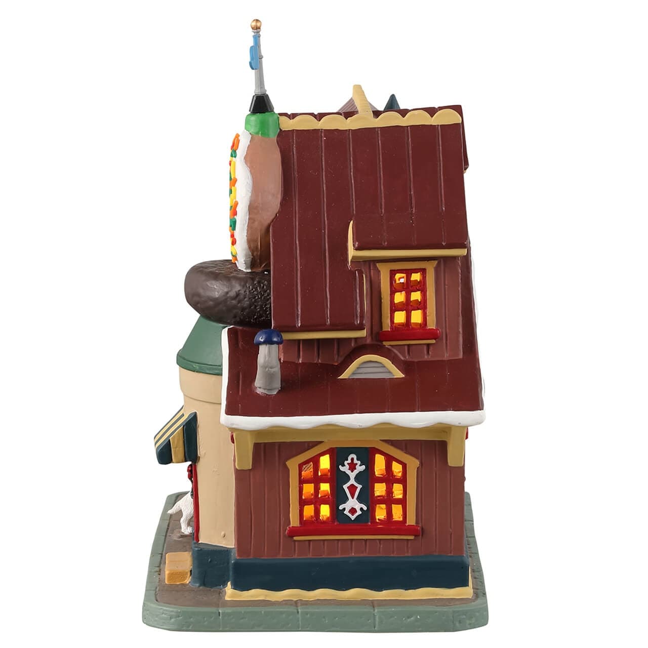 Decorazione "Danny's Donuts & Coffee" per Villaggio di Natale e presepe, in Porcellana da h 11,5 cm - 3