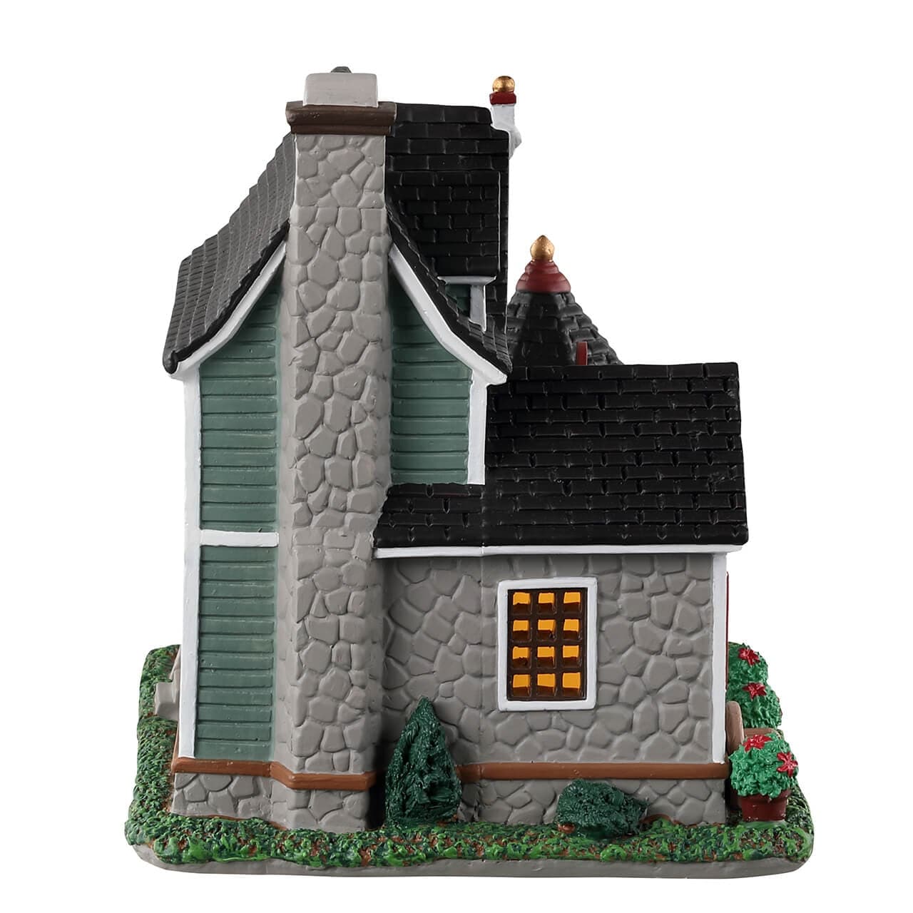 Decorazione "Lily's Bed & Breakfast" per Villaggio di Natale e presepe, in Porcellana da h 14,5 cm - 2