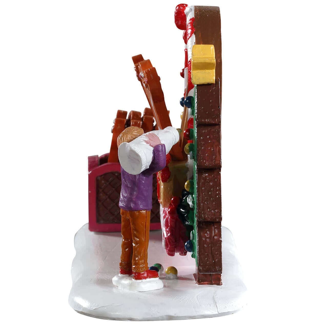 Decorazione "Conto alla rovescia di pan di zenzero" per Villaggio di Natale e presepe, in Resina da h 5,6 cm - 3