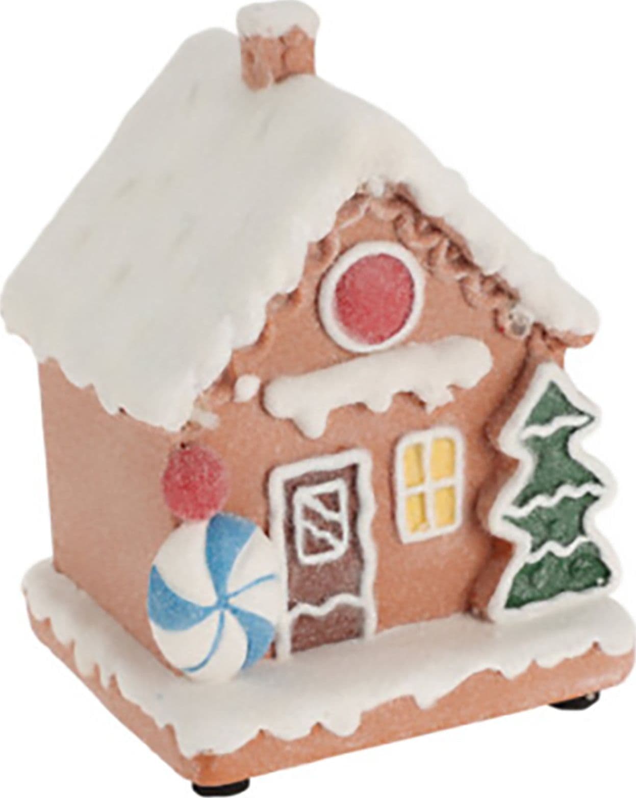 Casetta con LED per villaggio di Natale, in plastica, da 9 x 8 x 13 cm - 4