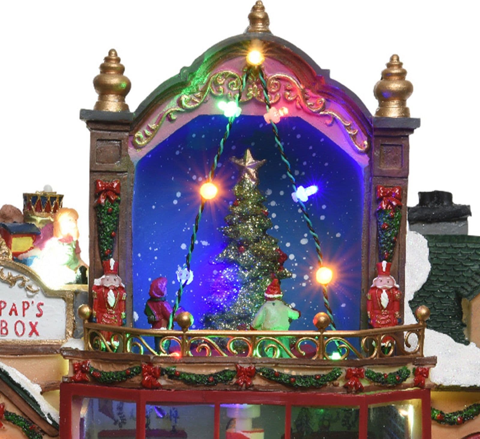 Scena animata a Led con negozio di giocattoli con luci 28,5 cm - 4