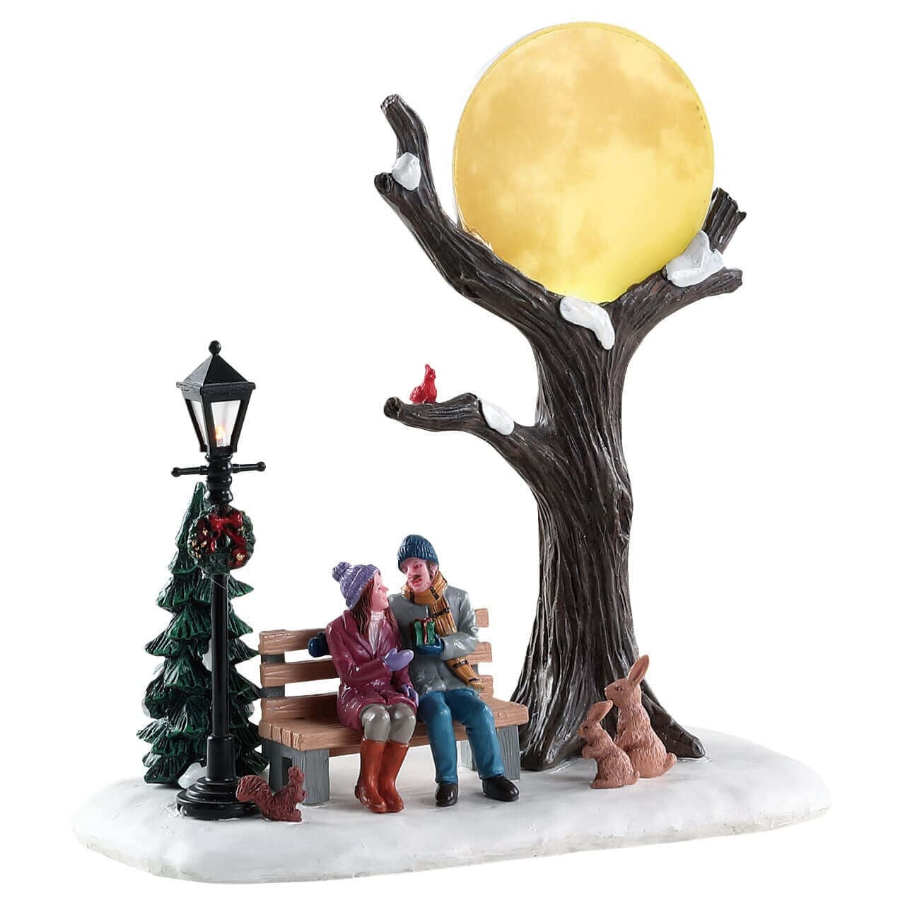 Luna del villaggio, accessorio villaggio di Natale in Plastica - 4