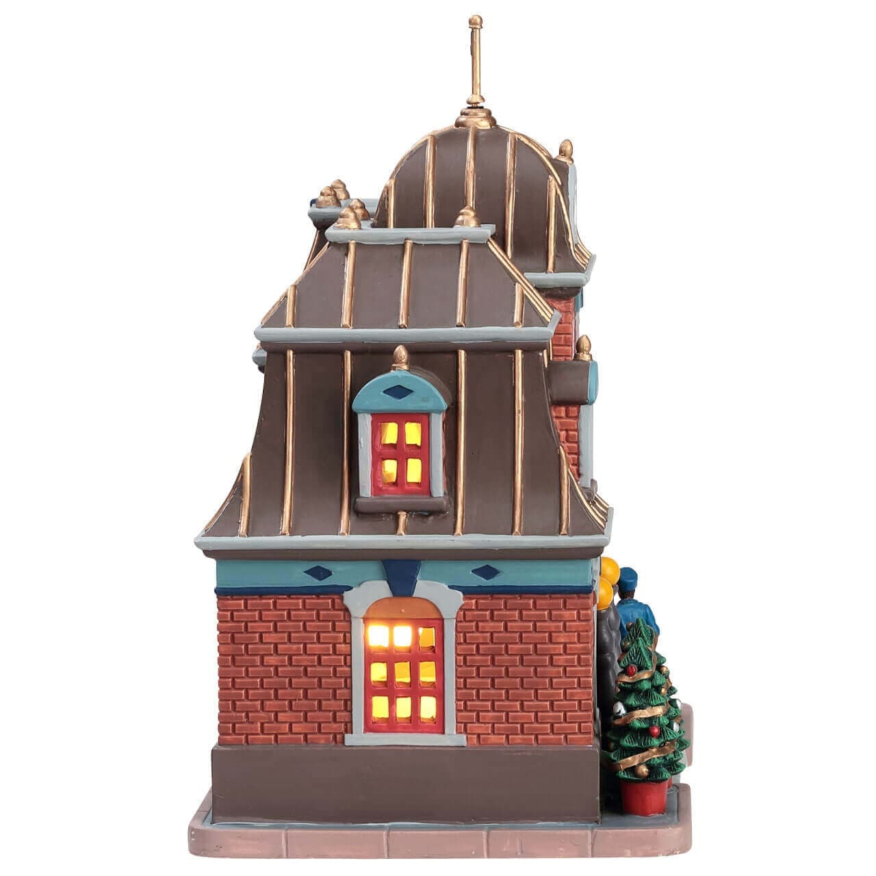 Stazione di polizia di Rolling Hills , edificio luminoso per villaggio di Natale in Porcellana‎ - 3