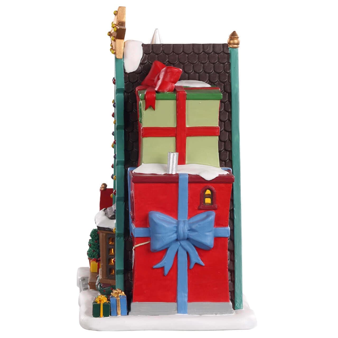 ‎Boutique di Natale di Nancy‎‎, edificio illuminato per villaggio di Natale in porcellana - 2