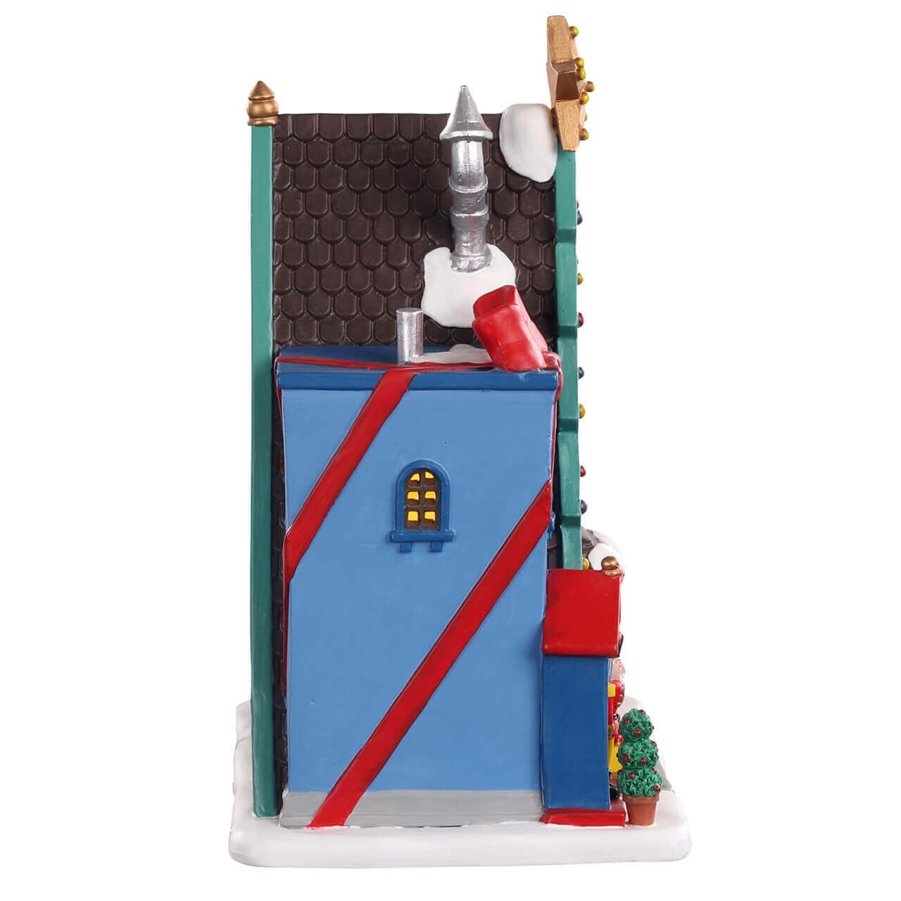 ‎Boutique di Natale di Nancy‎‎, edificio illuminato per villaggio di Natale in porcellana - 3