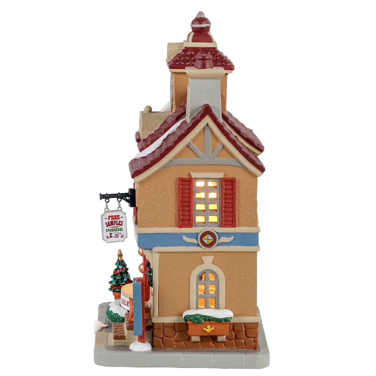 Negozio di dolci e cioccolato in porcellana decorazione per villaggio di Natale - 2