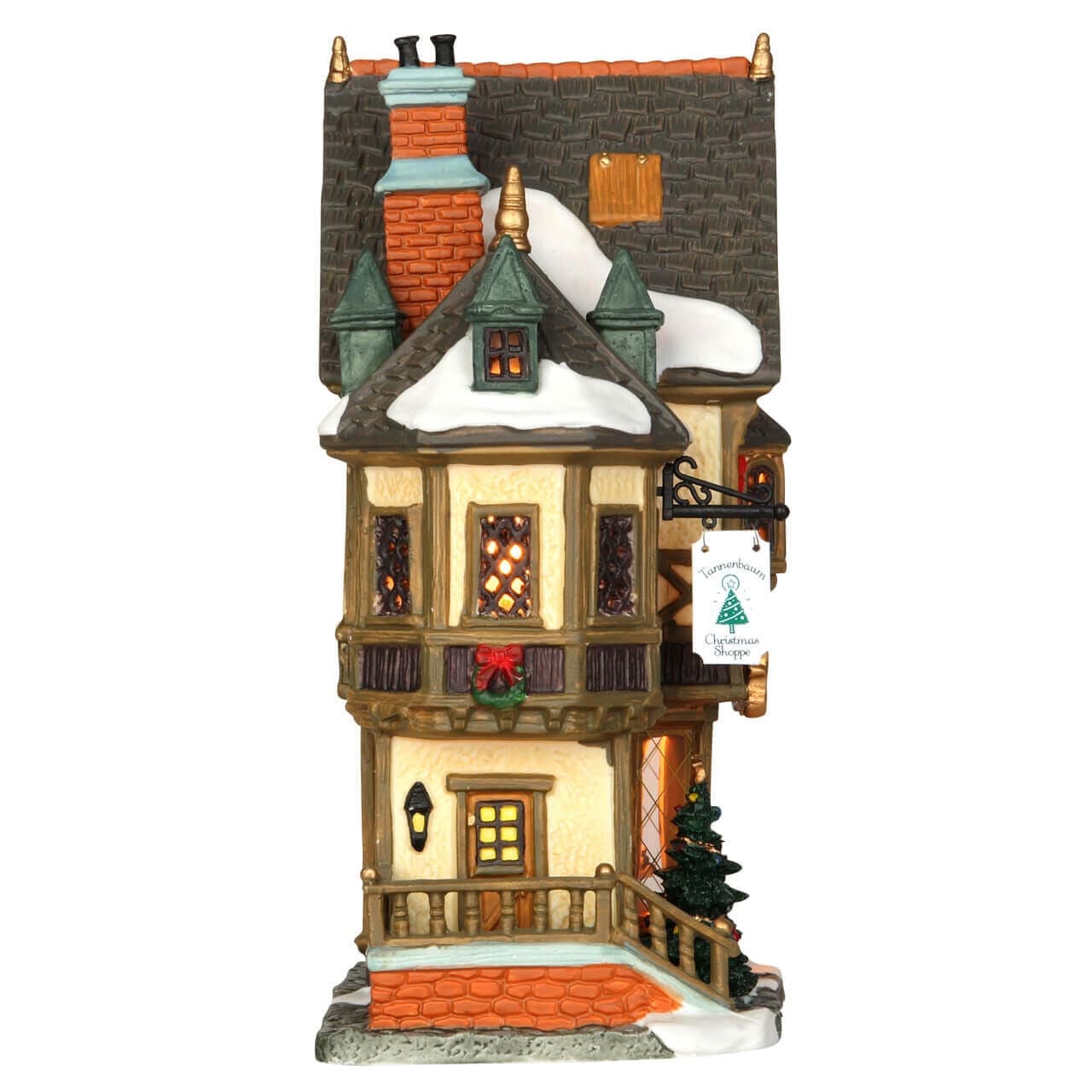 Taberna di Natale con led decorazione per villaggio natalizio illuminata - 2
