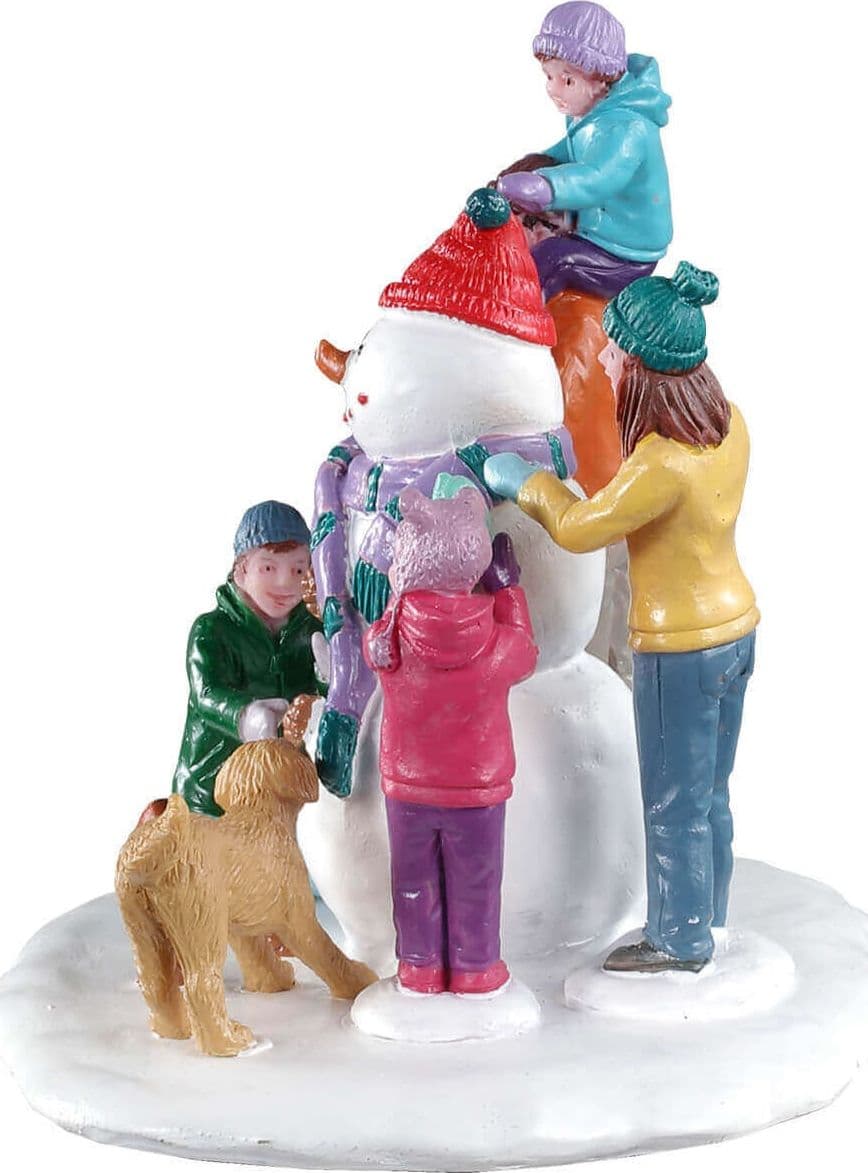 Decorazione "Lavoro di squadra di neve" per Villaggio di Natale e presepe - 3