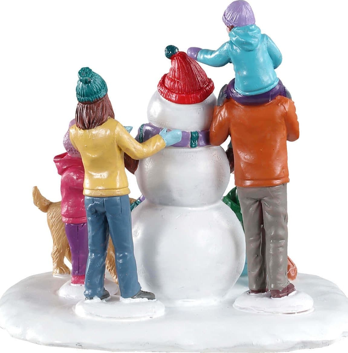 Decorazione "Lavoro di squadra di neve" per Villaggio di Natale e presepe - 4