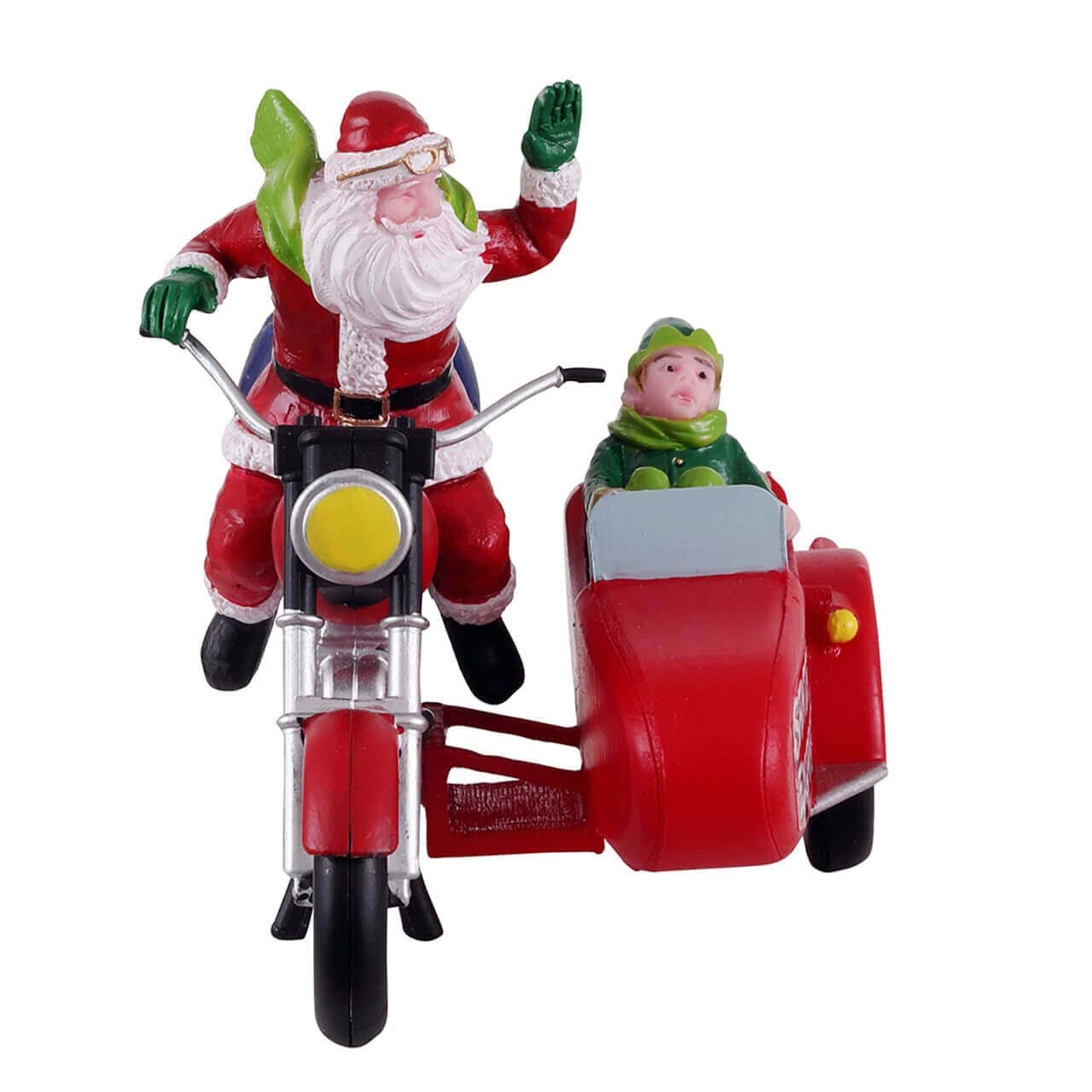 Decorazione "Babbo Natale Express" per Villaggio di Natale e presepe, in Plastica da h 6,7 cm - 2