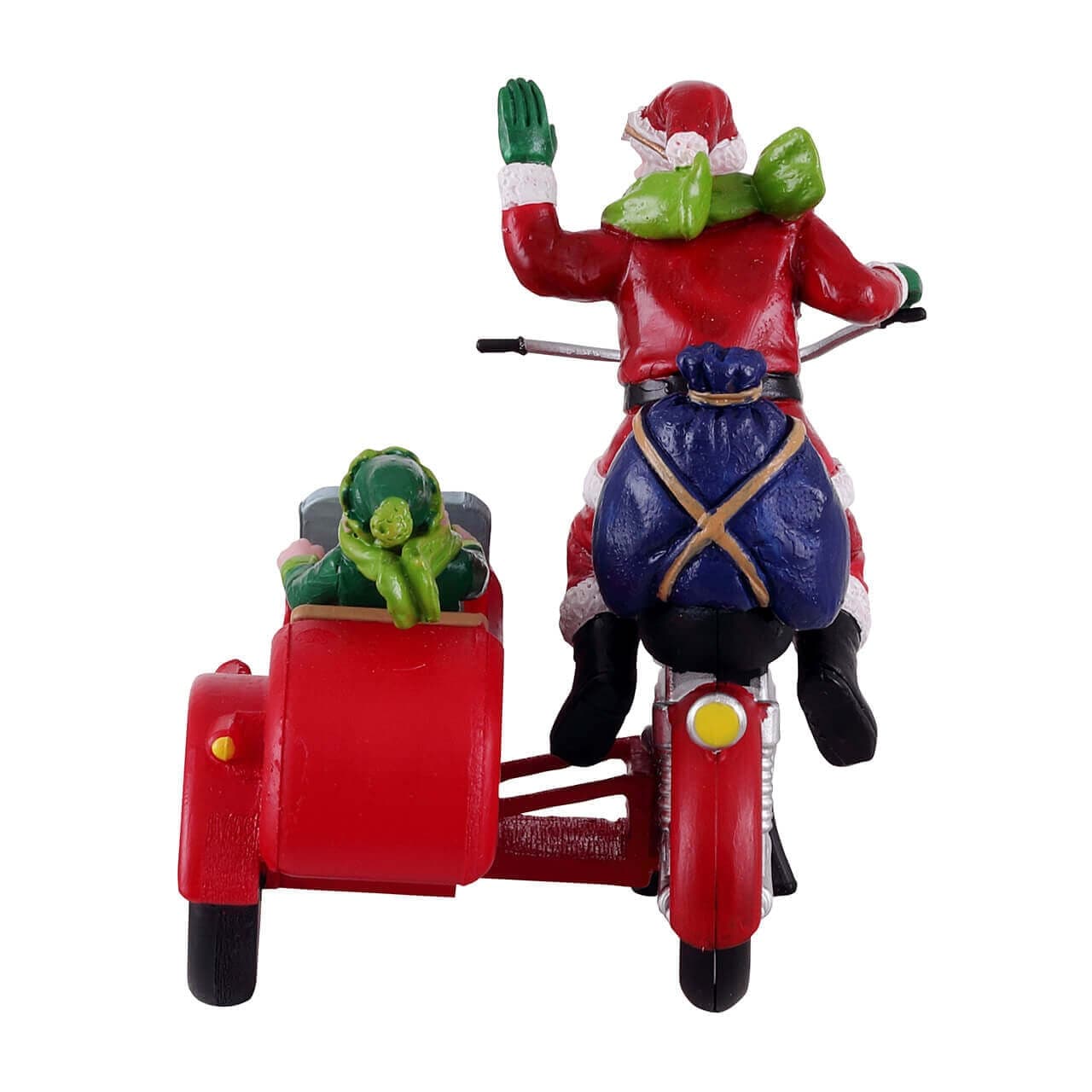 Decorazione "Babbo Natale Express" per Villaggio di Natale e presepe, in Plastica da h 6,7 cm - 3