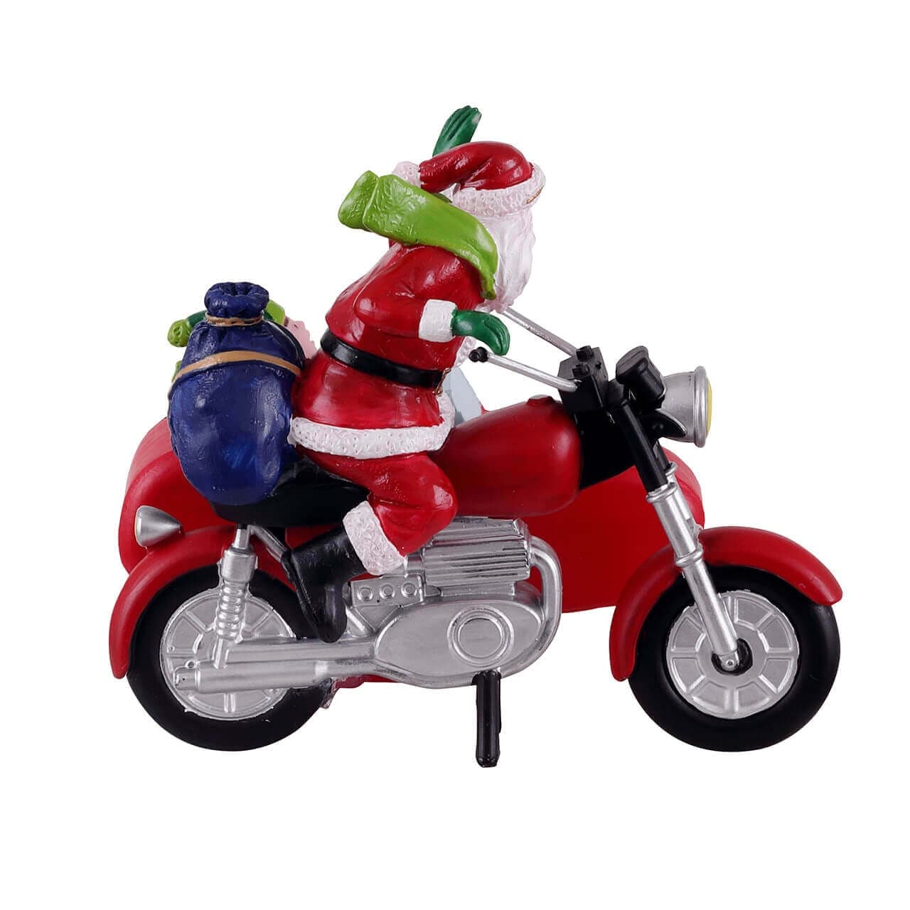 Decorazione "Babbo Natale Express" per Villaggio di Natale e presepe, in Plastica da h 6,7 cm - 4