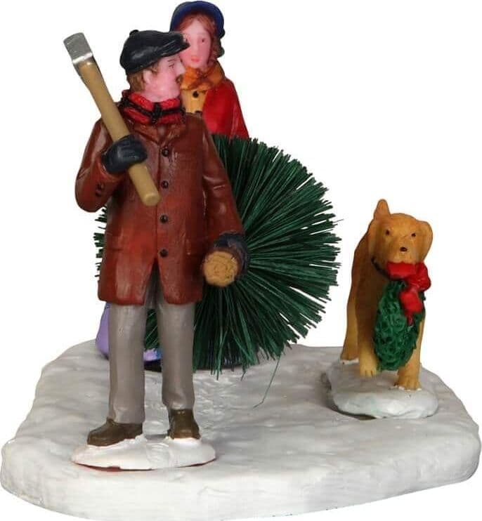 Decorazione "Il nostro primo Natale" per Villaggio di Natale e presepe, in Resina da h 7,5 cm - 4