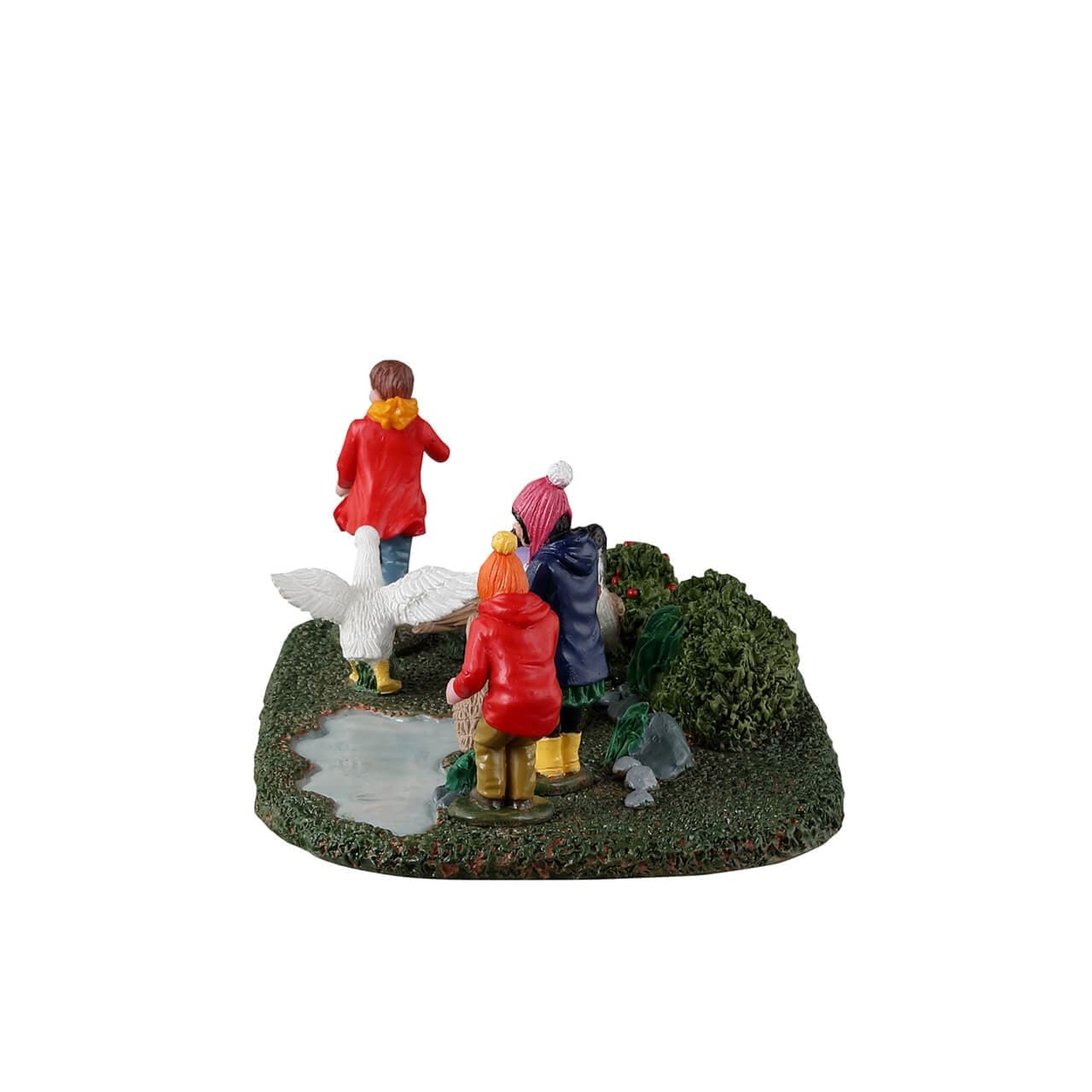 Decorazione "Duck Duck Goose" per Villaggio di Natale e presepe, in Resina da h 9 cm - 3