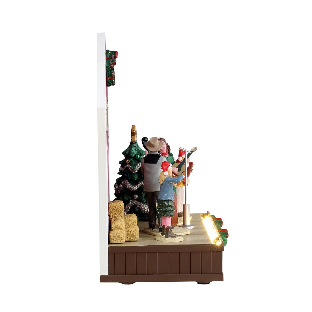 Decorazione "Un Natale di campagna" per Villaggio di Natale e presepe, in Resina da h 9,6 cm - 2