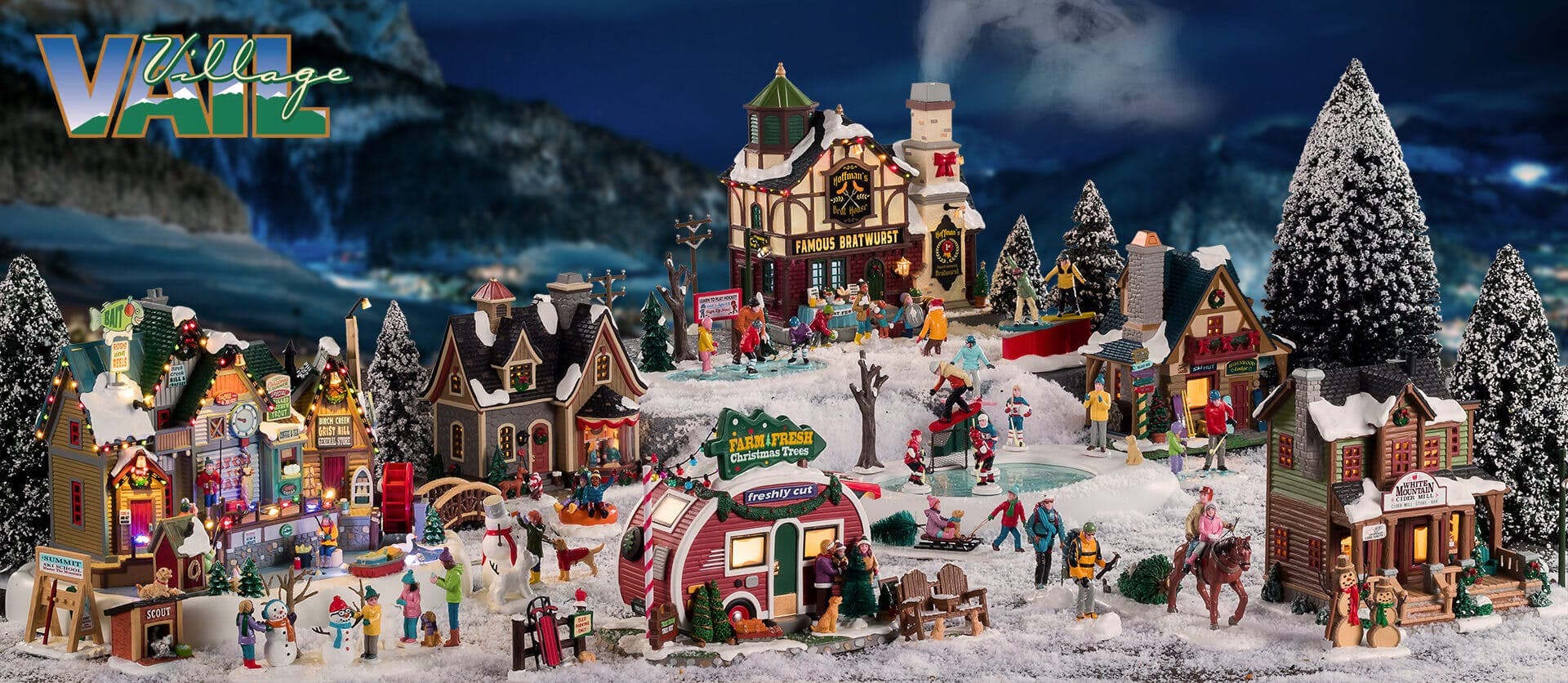 Decorazione "Caroling tostato" per Villaggio di Natale e presepe, in Resina da h 11,1 cm - 5