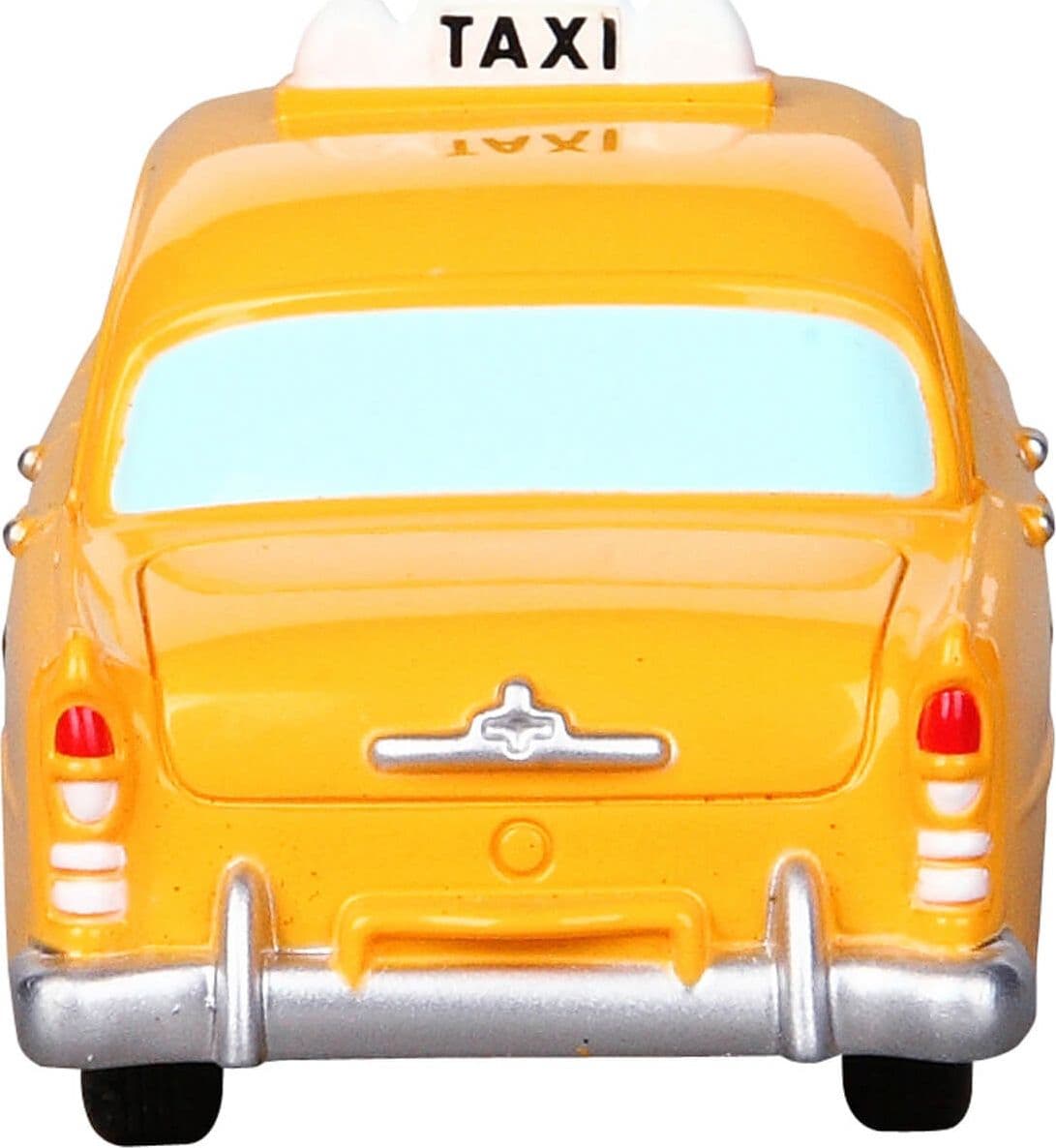 Taxi giallo in plastica, accessori per Villaggio di Natale da 4.2 x 4.1 x 10.3 cm - 2
