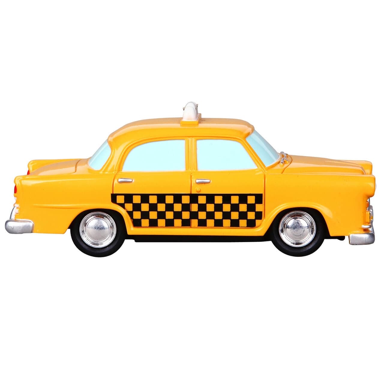 Taxi giallo in plastica, accessori per Villaggio di Natale da 4.2 x 4.1 x 10.3 cm - 3