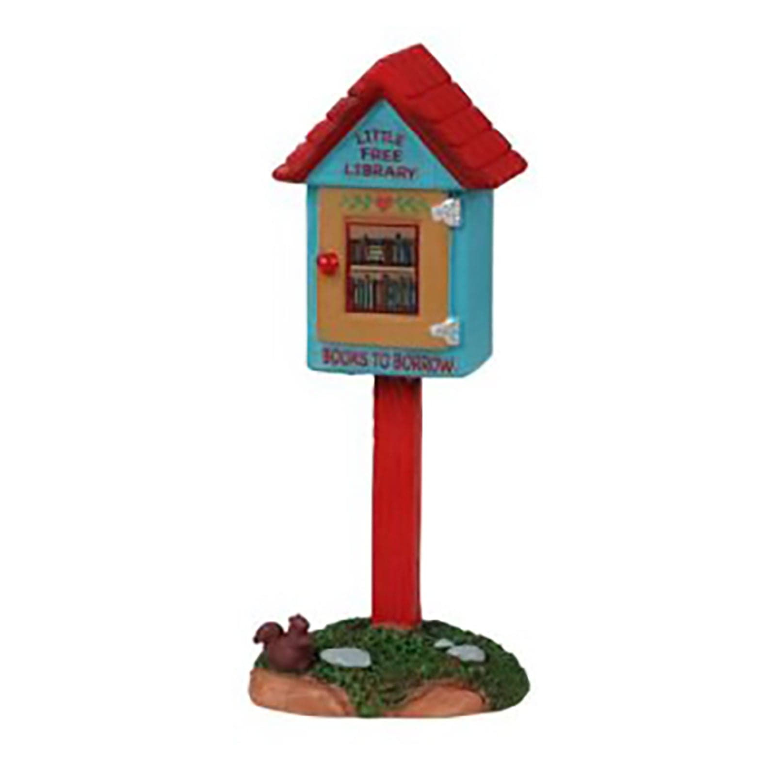 Accessori per villaggio di Natale con idranti, panchine, casella postale e bancarella, set da 4 pezzi - 2