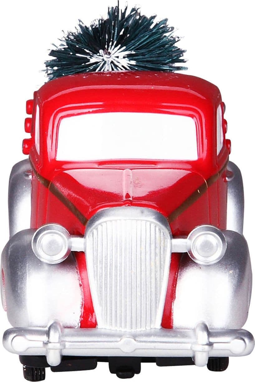 Camioncino PickUp rosso, personaggio per villaggio di Natale in Plastica - 4