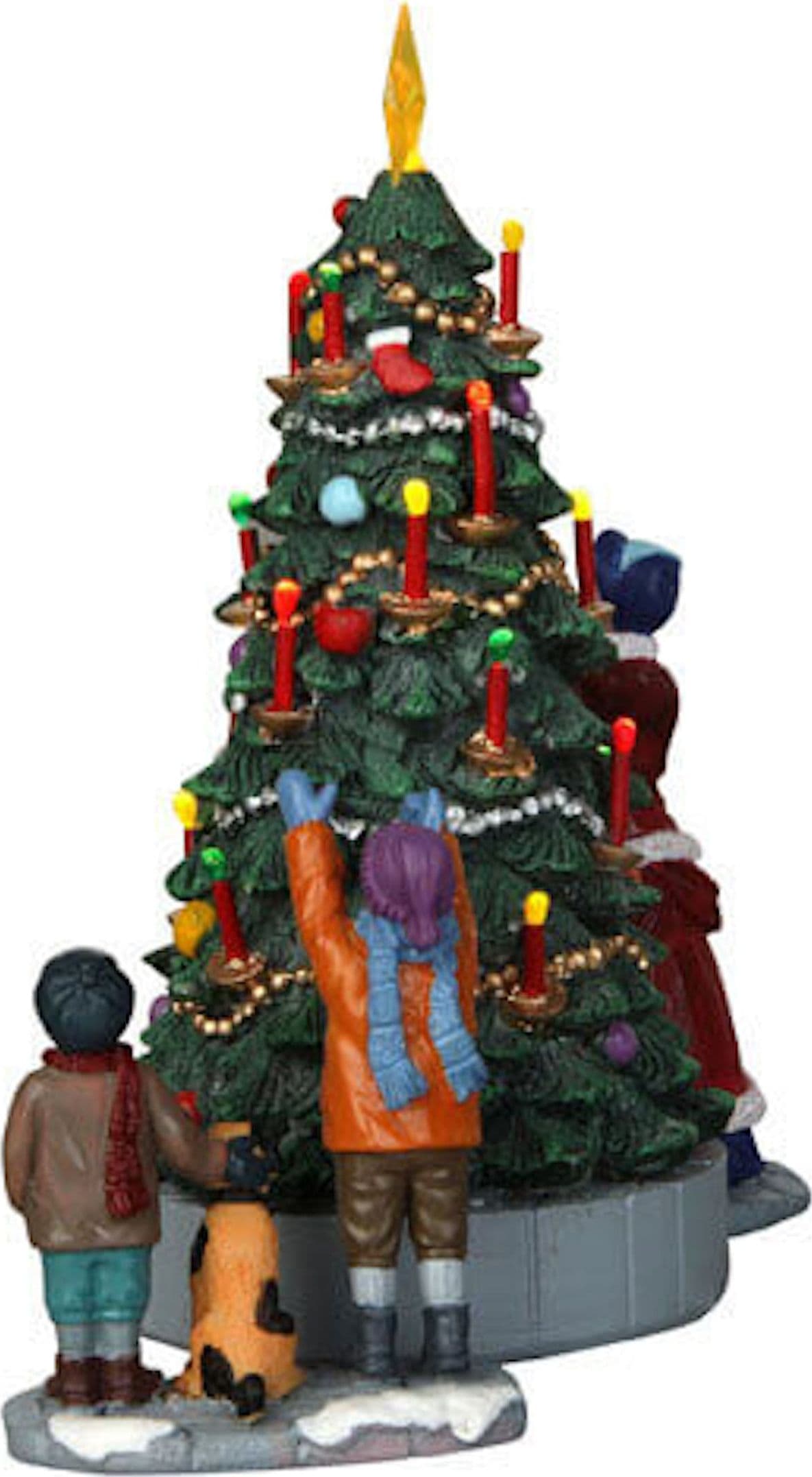 L'albero del villaggio, personaggi per villaggio di Natale in poliresina - 4