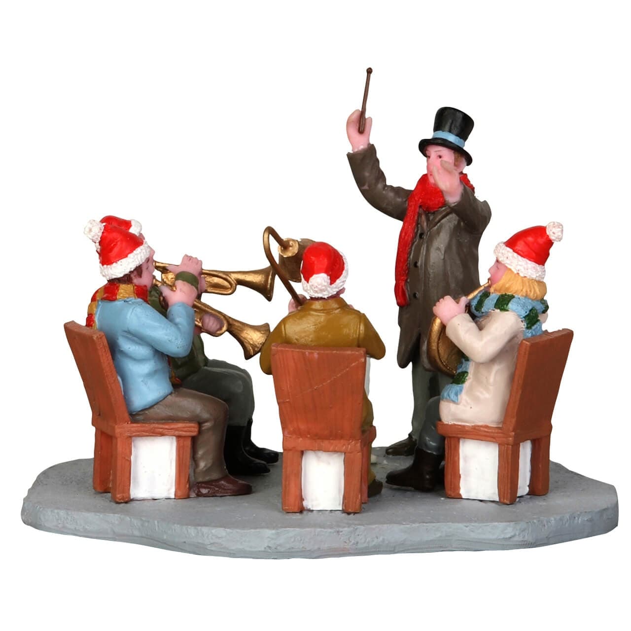 Gazebo Band, personaggi per villaggio di Natale in poliresina - 2