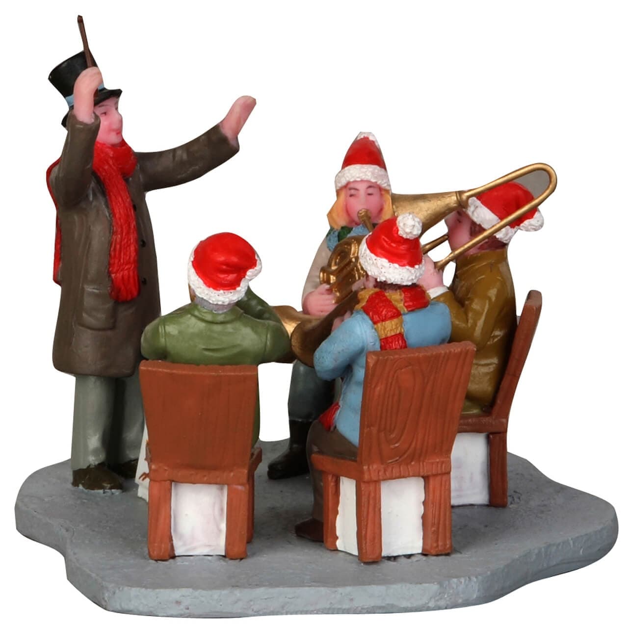 Gazebo Band, personaggi per villaggio di Natale in poliresina - 4