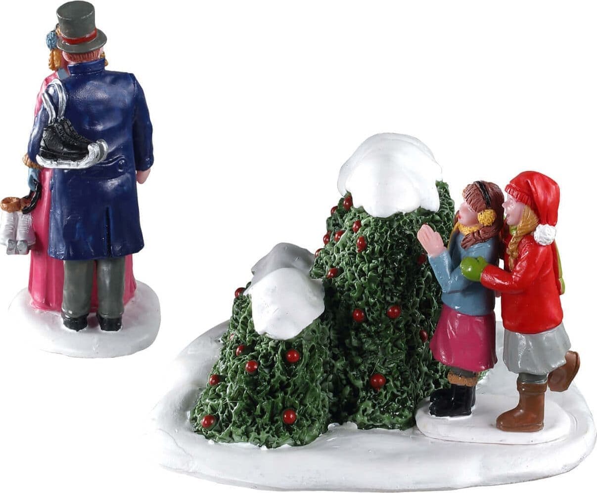 Bacio dopo gli sci, personaggi per villaggio di Natale in poliresina - 3