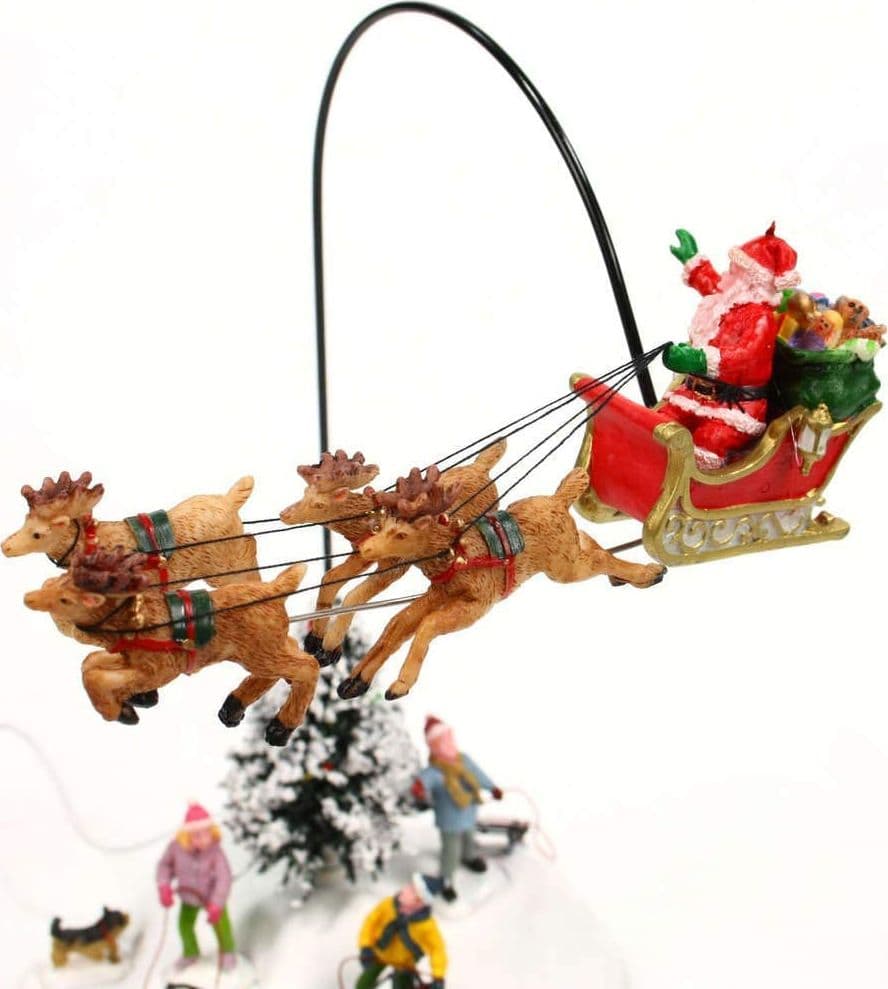 Guarda c'è Babbo Natale! decorazione natalizia per interno con alimentatore incluso - 3