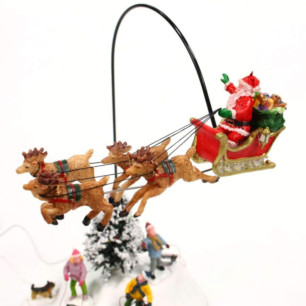 Guarda c'è Babbo Natale! decorazione natalizia per interno con alimentatore incluso - 3