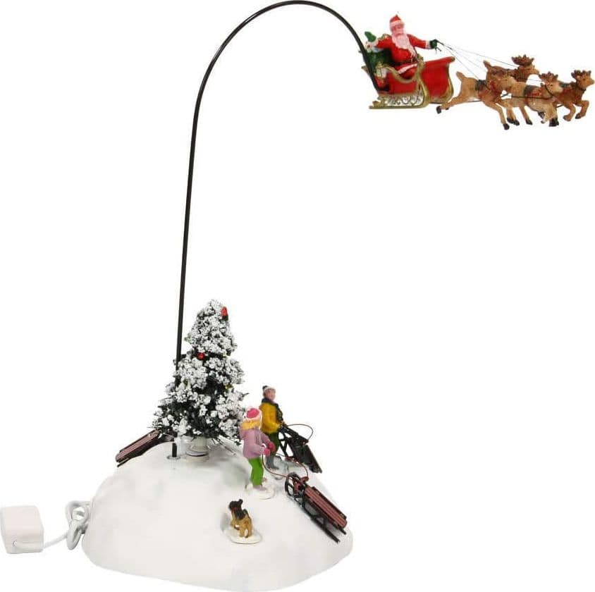 Guarda c'è Babbo Natale! decorazione natalizia per interno con alimentatore incluso - 4