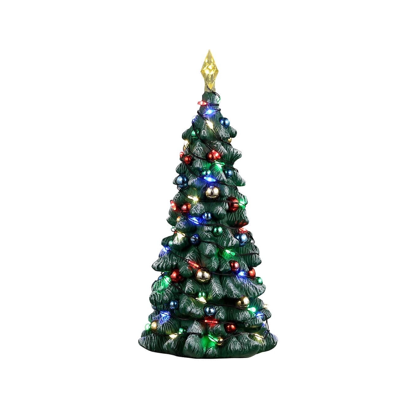 Decorazione Albero di Natale Neve con componenti elettriche, animazioni e luci, da 8,5 cm - 2