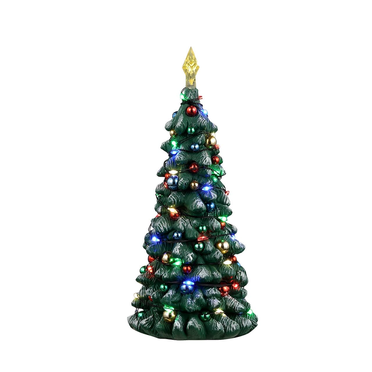 Decorazione Albero di Natale Neve con componenti elettriche, animazioni e luci, da 8,5 cm - 3