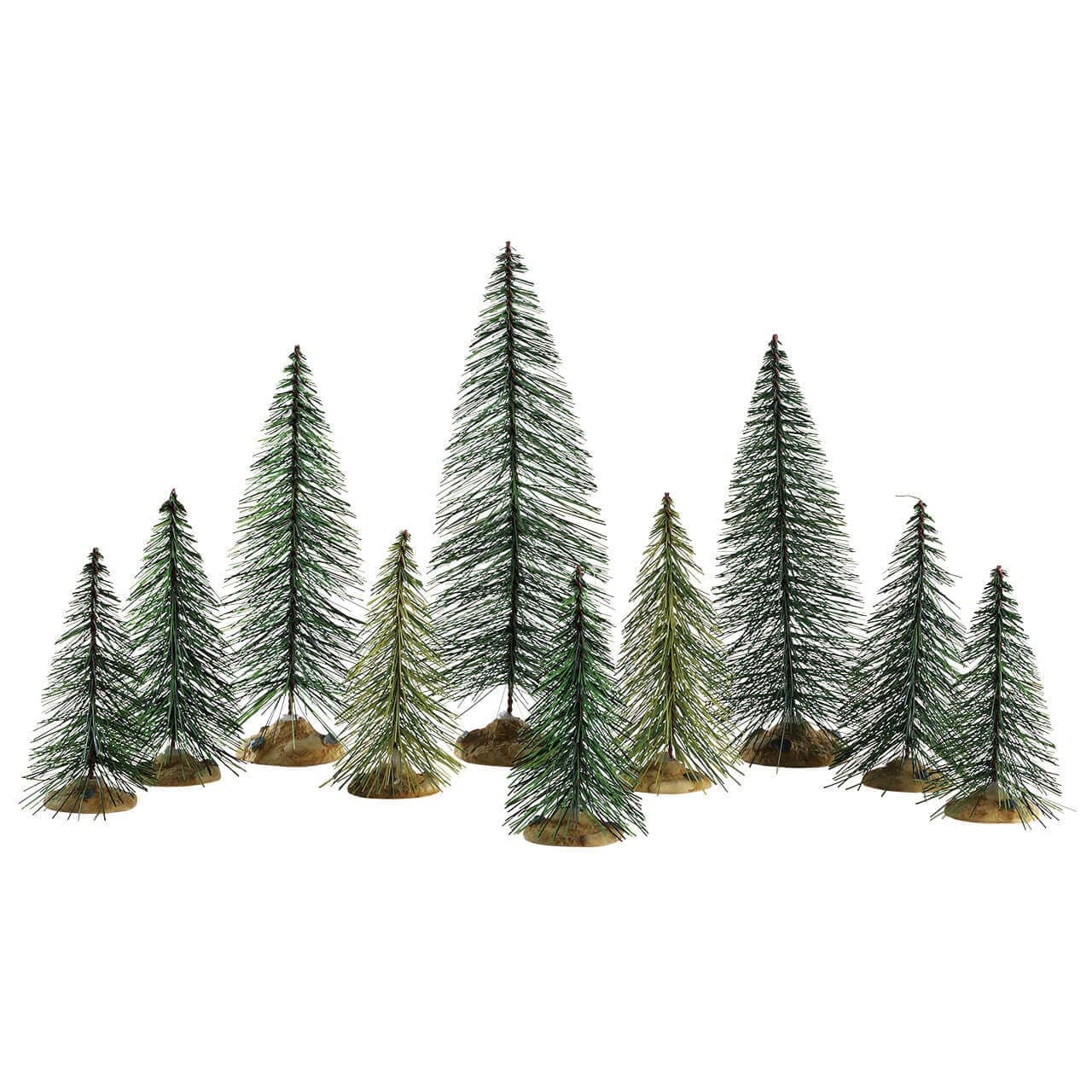 Alberi di Natale ad ago, accessorio villaggio di Natale in Plastica - 1