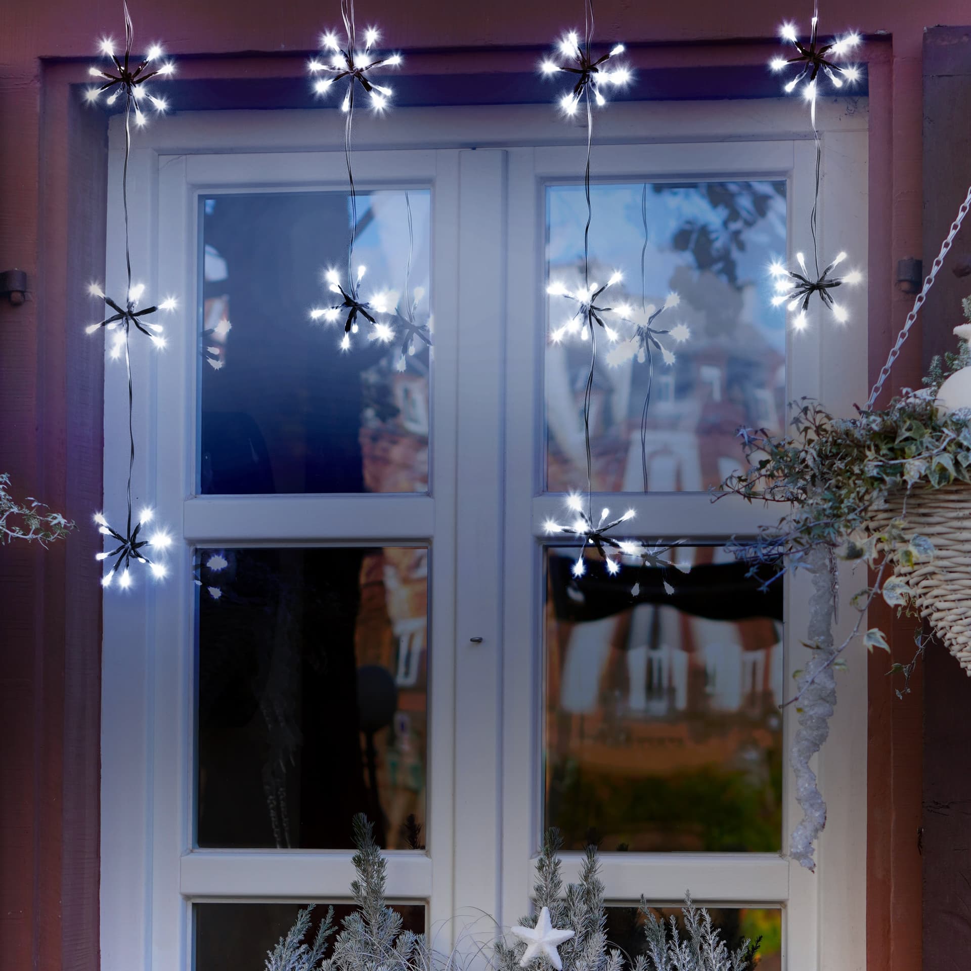 Bordo decorativo con fiocchi di neve per decorazioni natalizie 300 cm - 6
