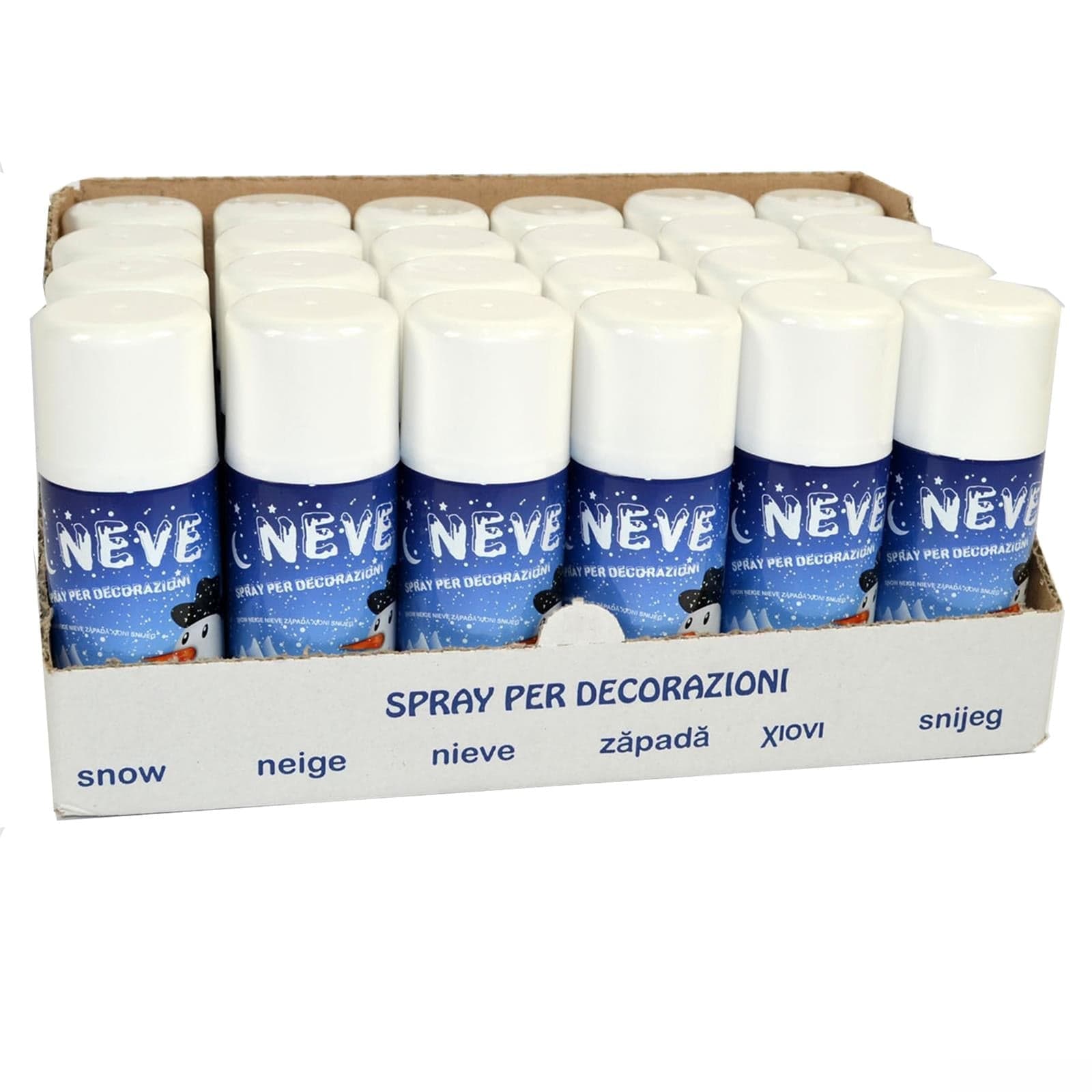 Bomboletta neve spray da 125 ml per finestre, presepi, villaggi ed Alberi di Natale - 3