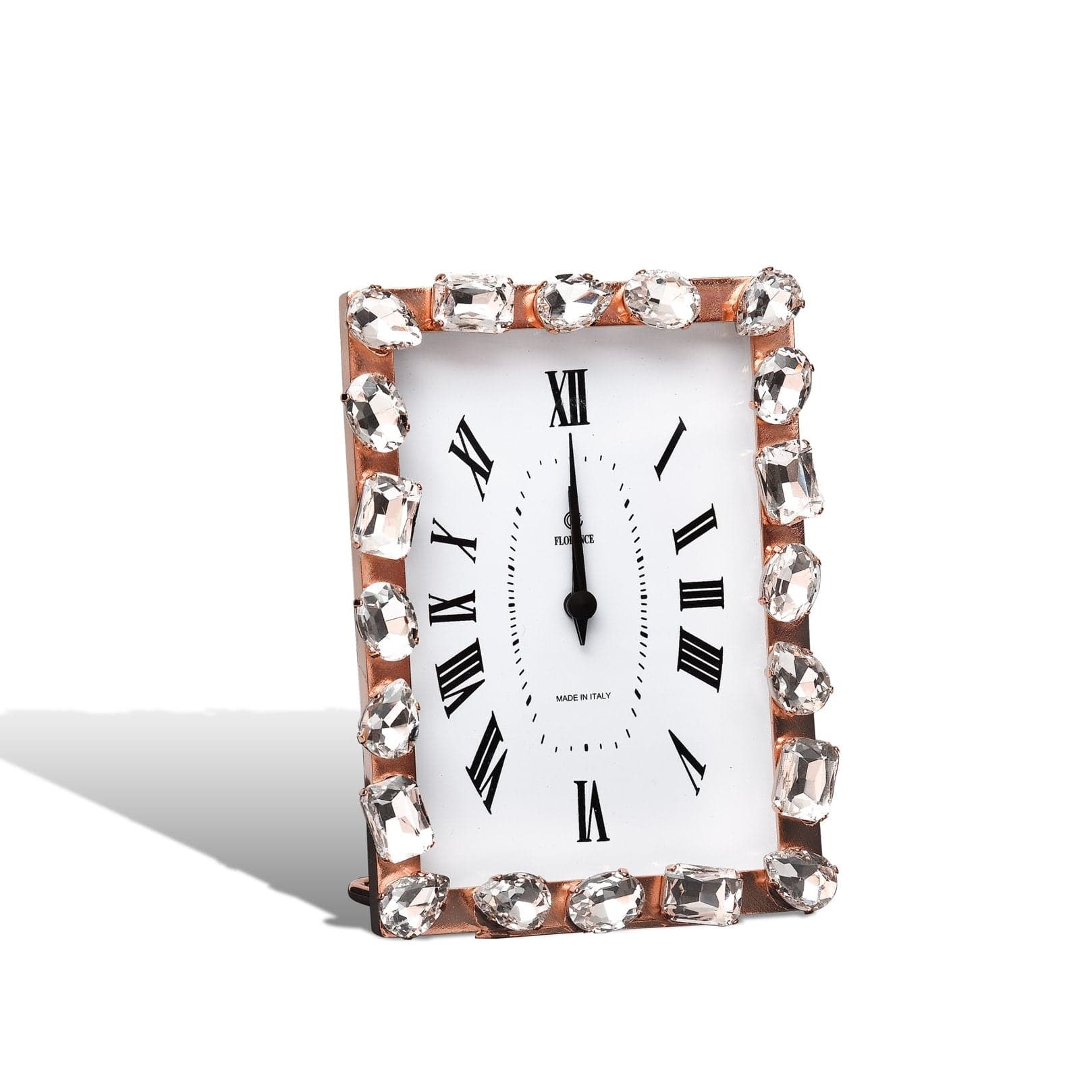 Orologio  in ottone  e Applicazione in cristallo "Made in Italy" idea regalo bomboniera - 3