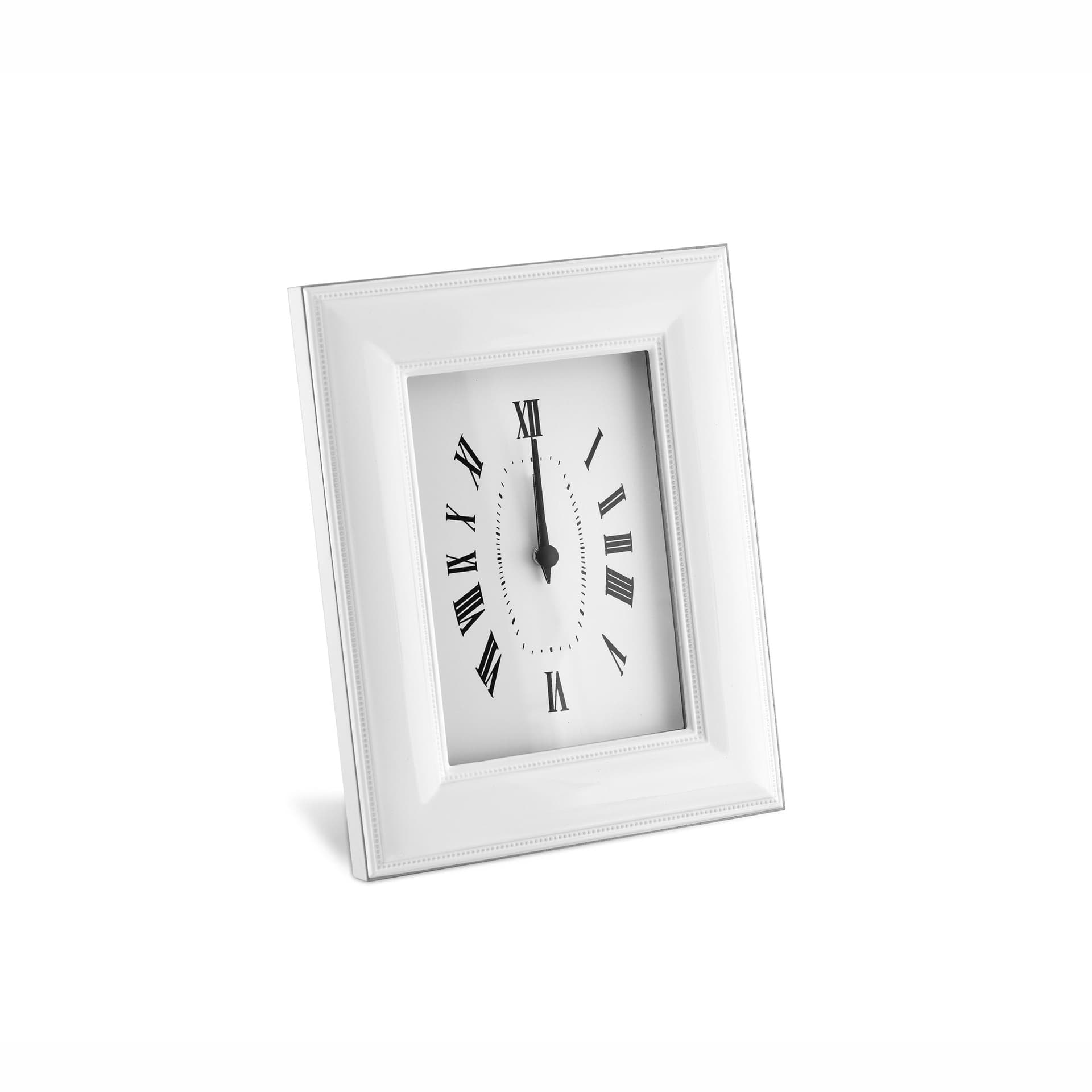 Orologio con decorazione sveglia in alluminio e porcellana bianca "Made in Italy" - 3