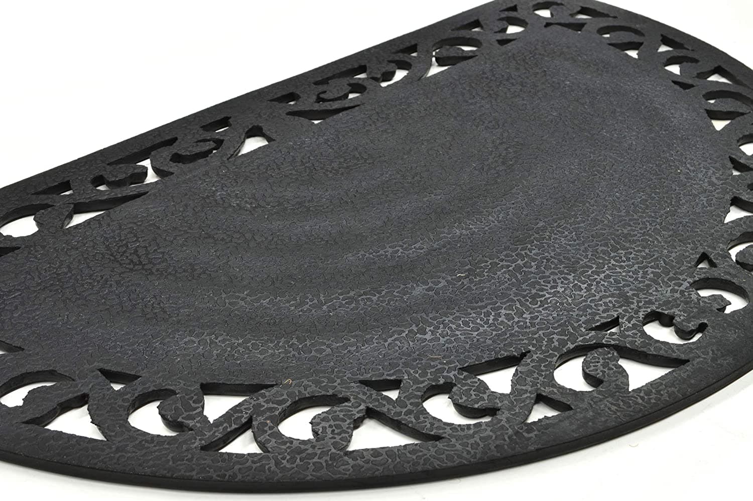 Tappeto con decorazioni natalizie zerbino antiscivolo mezzaluna da 80 cm - 7