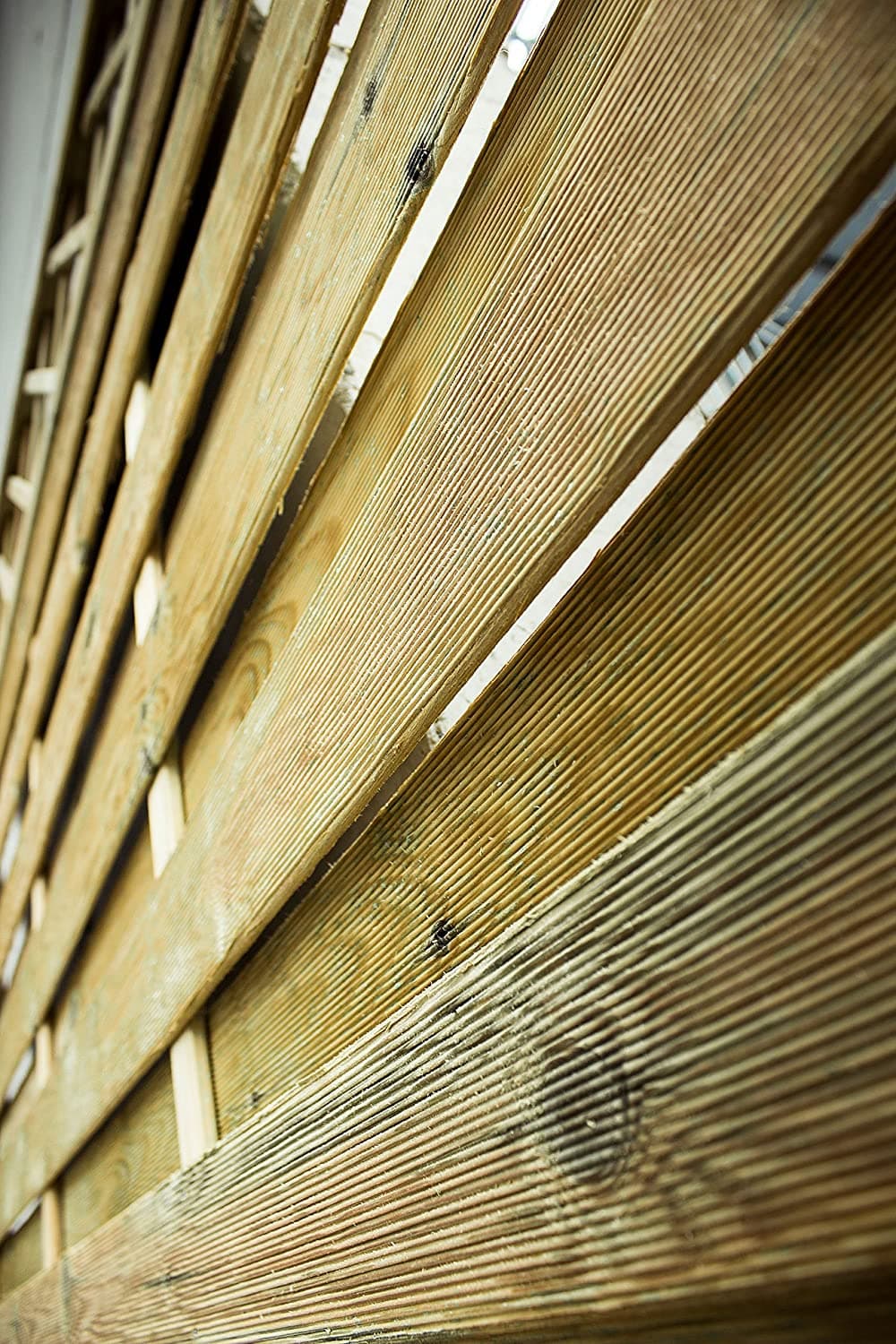 Pannello grigliato "Lasa" Arco in legno di pino naturale con barriera per recinzioni giardino e terrazzo - 4