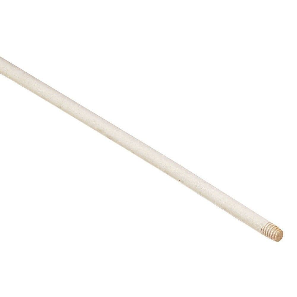 Manico in legno filettato per scopa universale lunghezza 130cm confezione da 50 pz
