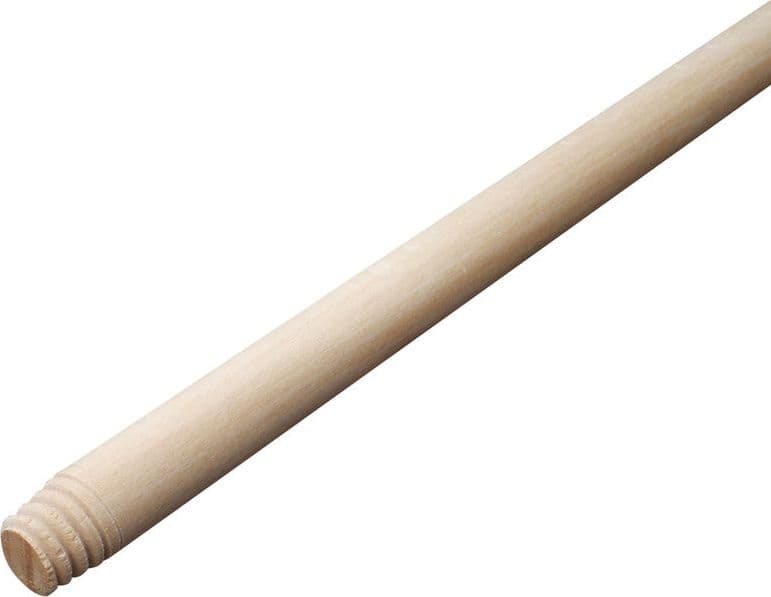 Manico in legno filettato per scopa universale lunghezza 130cm confezione da 50 pz - 2