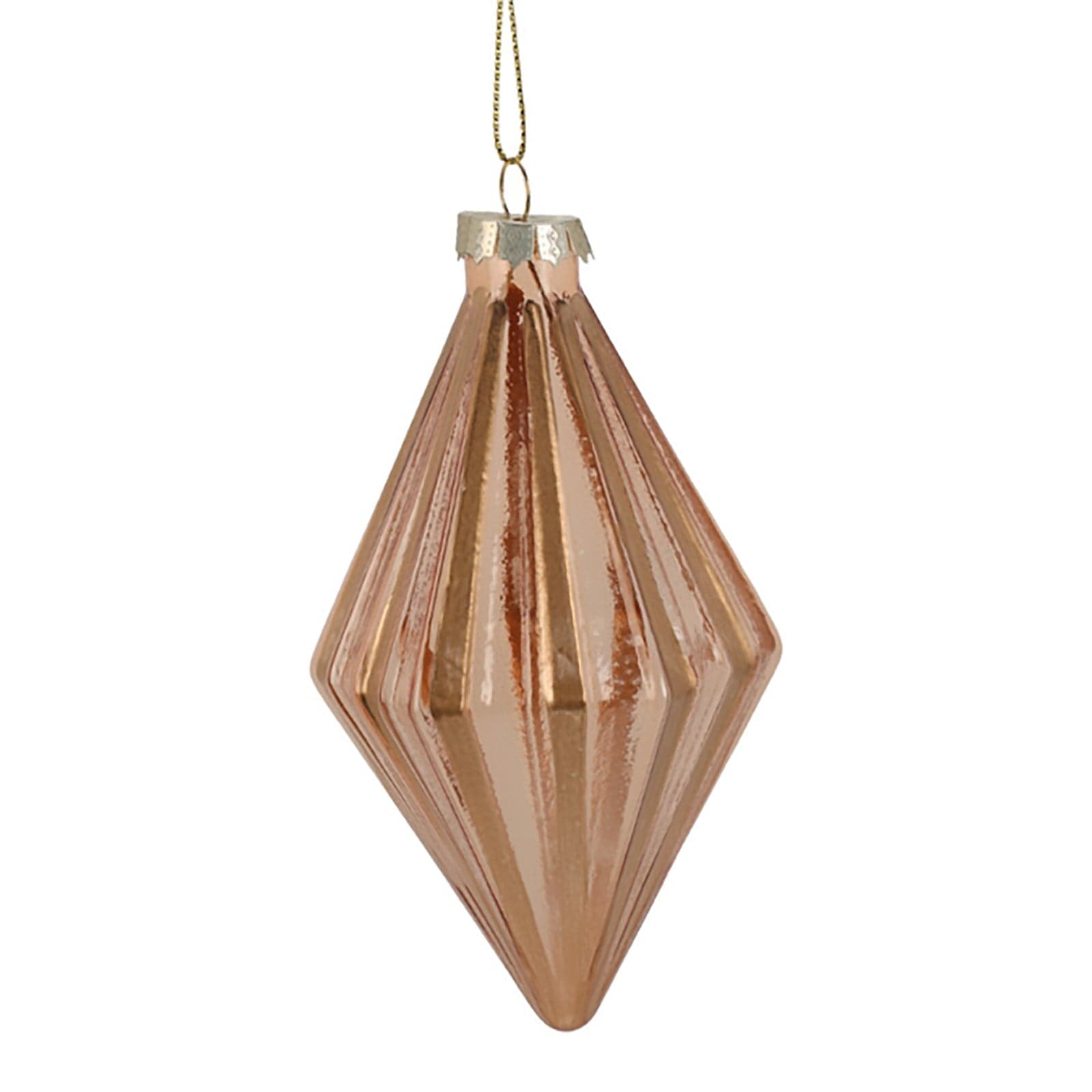Pendente per albero di Natale, in vetro, a forma di Diamante, decorazione da 13 cm - 2