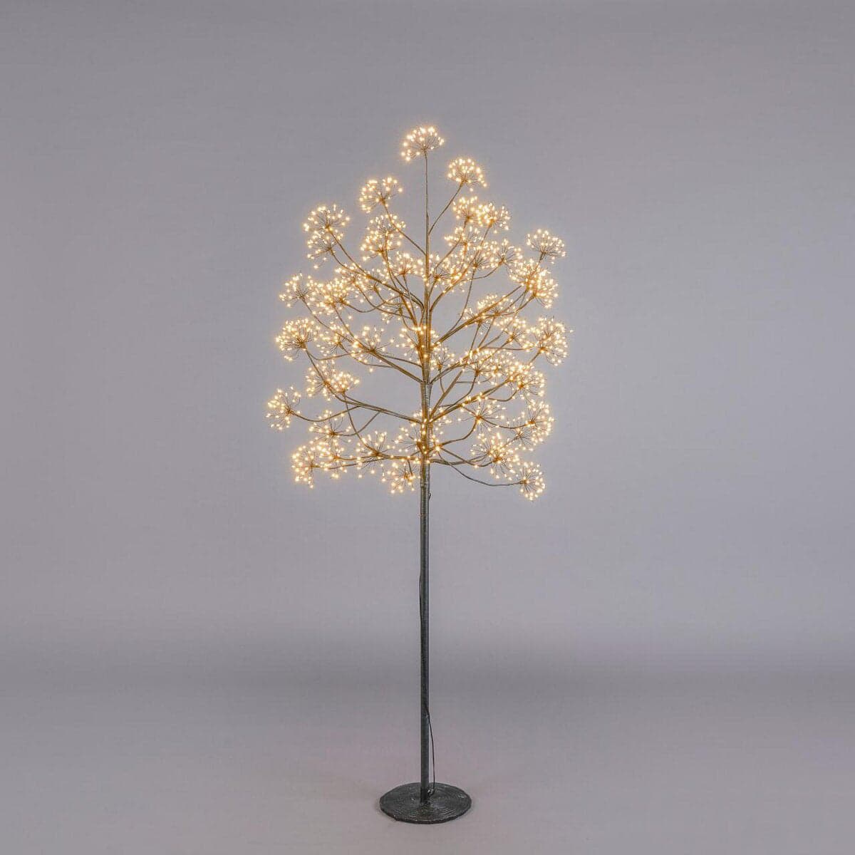 Albero di Natale Faggio con Ciuffi a LED luminosi a luce calda decorazione natalizia - 4